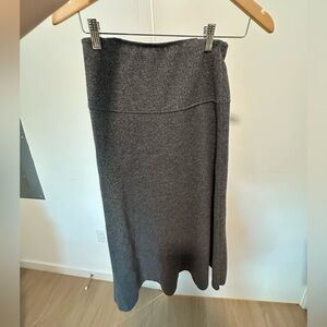 Zara Charcoal A-Line Skirt